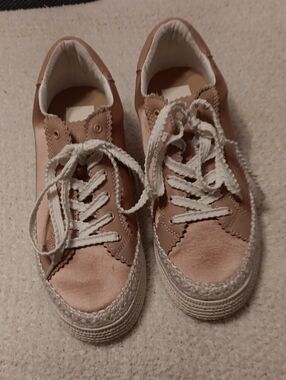 Dolce Vita Pink Lace-Up Platform Sneakers